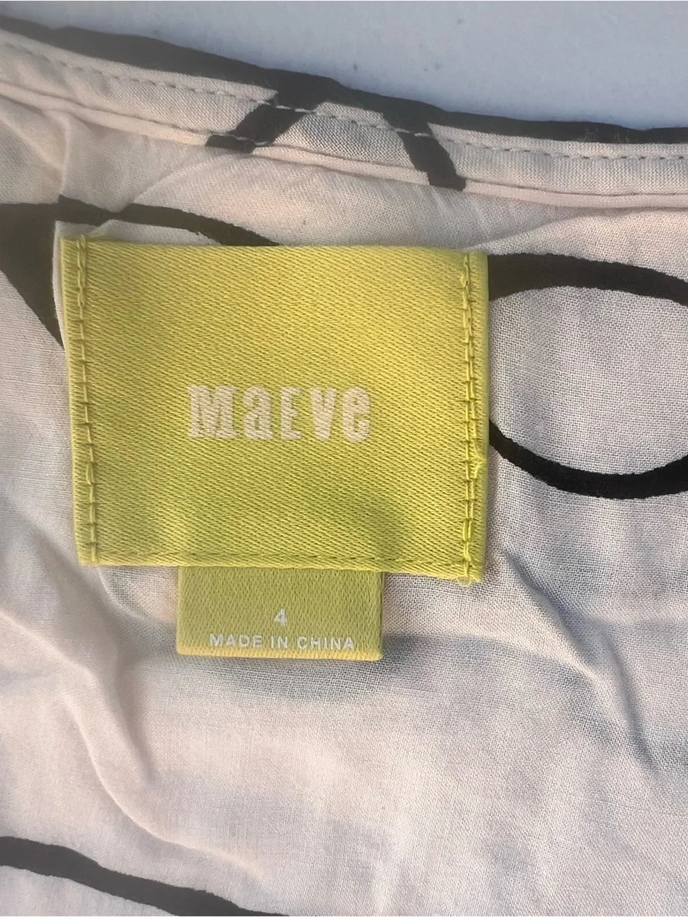 Maeve Cream Sleeveless Top with Black Glasses Print